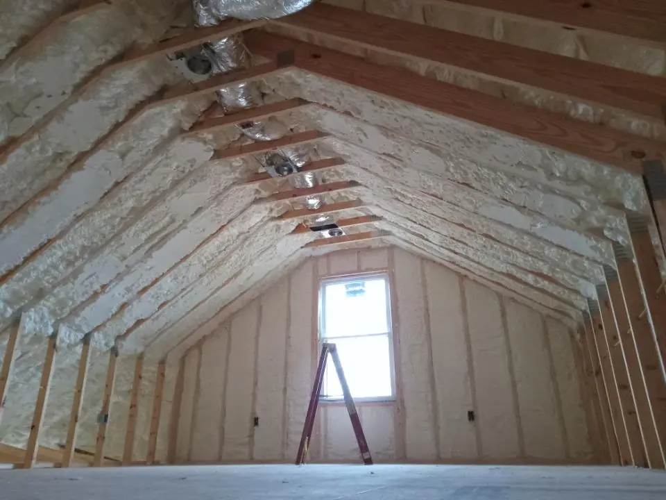 Spray foam roofing application for Crawl Space Insulation project in Bellbrook
